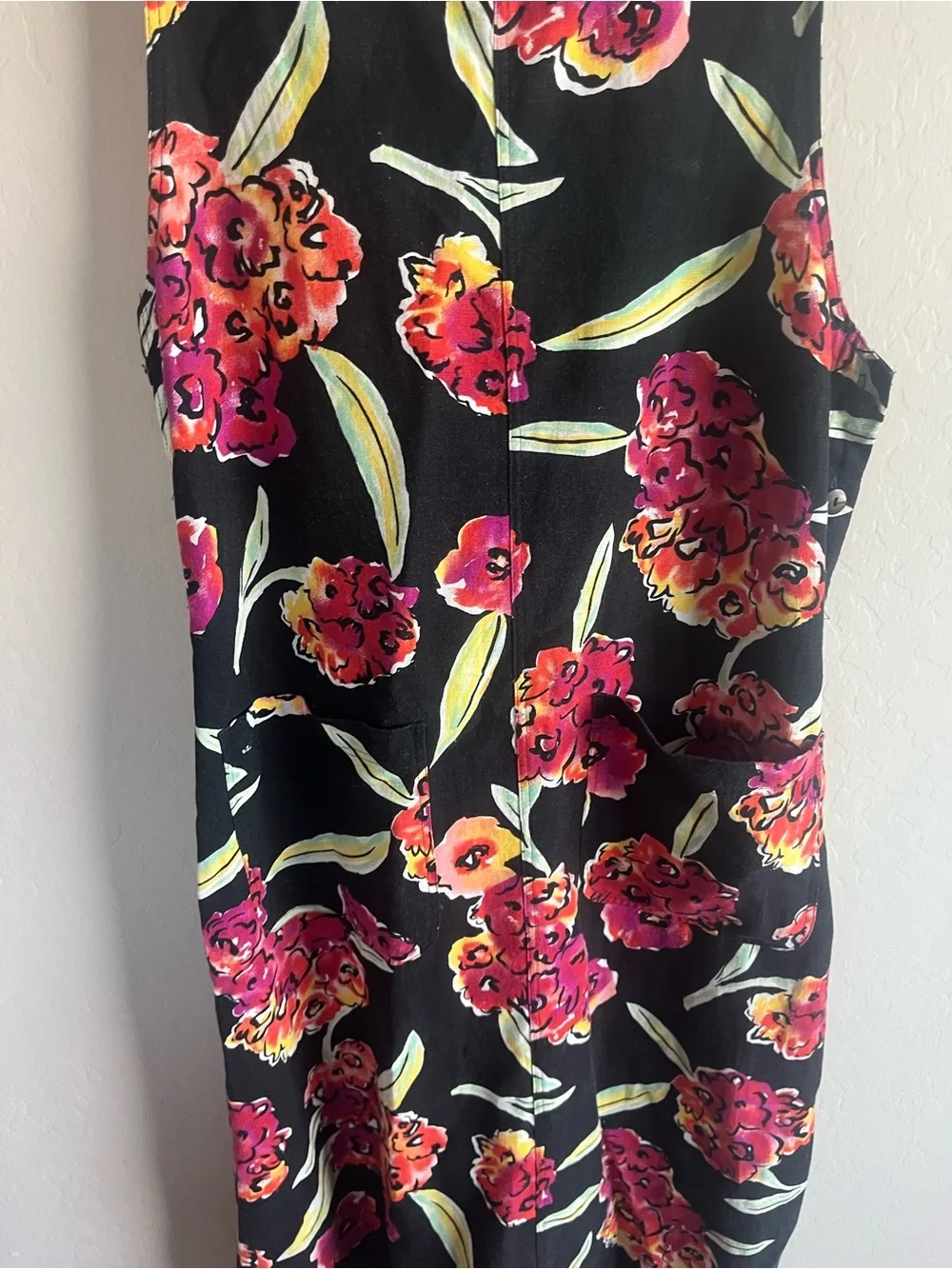 Westbound Women’s Floral Linen Blend Maxi Dress Size M VTG Vacation Resort Vibes